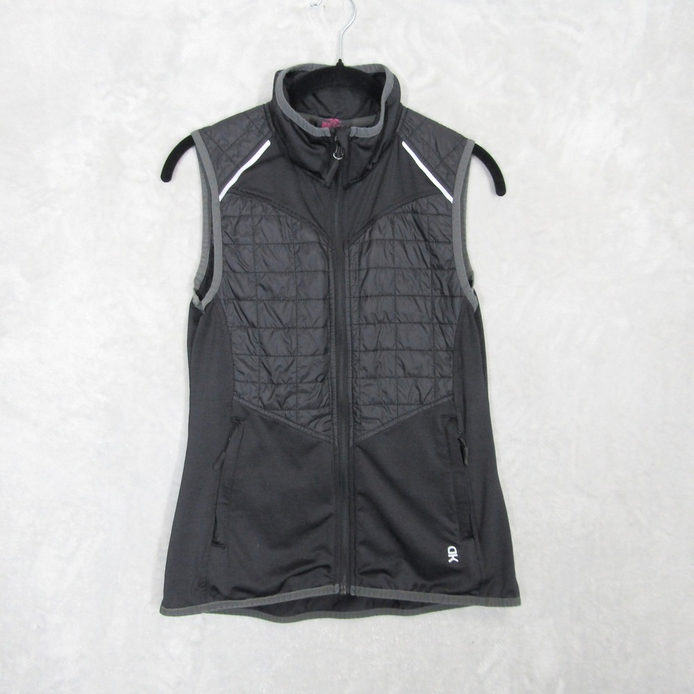 Little Donkey Andy Active Vest Size Small Womens Black Quilted Hybrid Full Zip